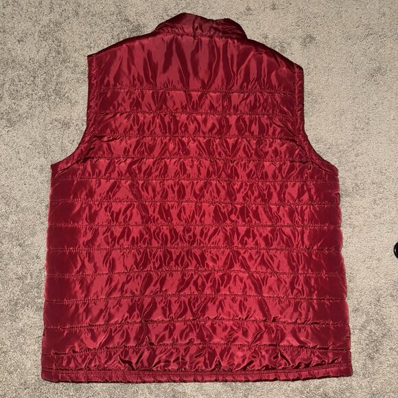 True Religion Red Dalia Full Zip Puffer Vest Embroidered logo Men’s Size XL - Picture 5 of 5